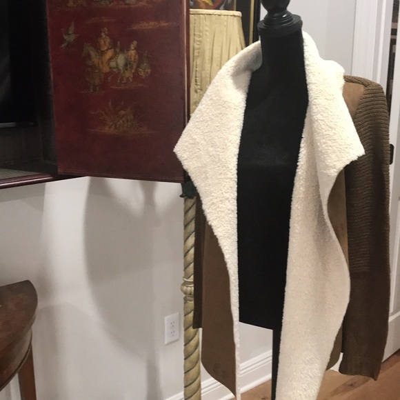 AMI Suede/Sweater Jacket SzL - Picture 5 of 9